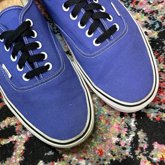 EXCELLENT Vans Authentic Low Skate Shoe Spectrum Purple True White Men\'s 12 main image 7